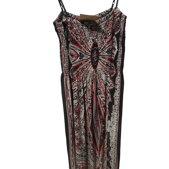 Magic Y2K Style Boho Maxi Dress Large NWT - Picture 3 of 5